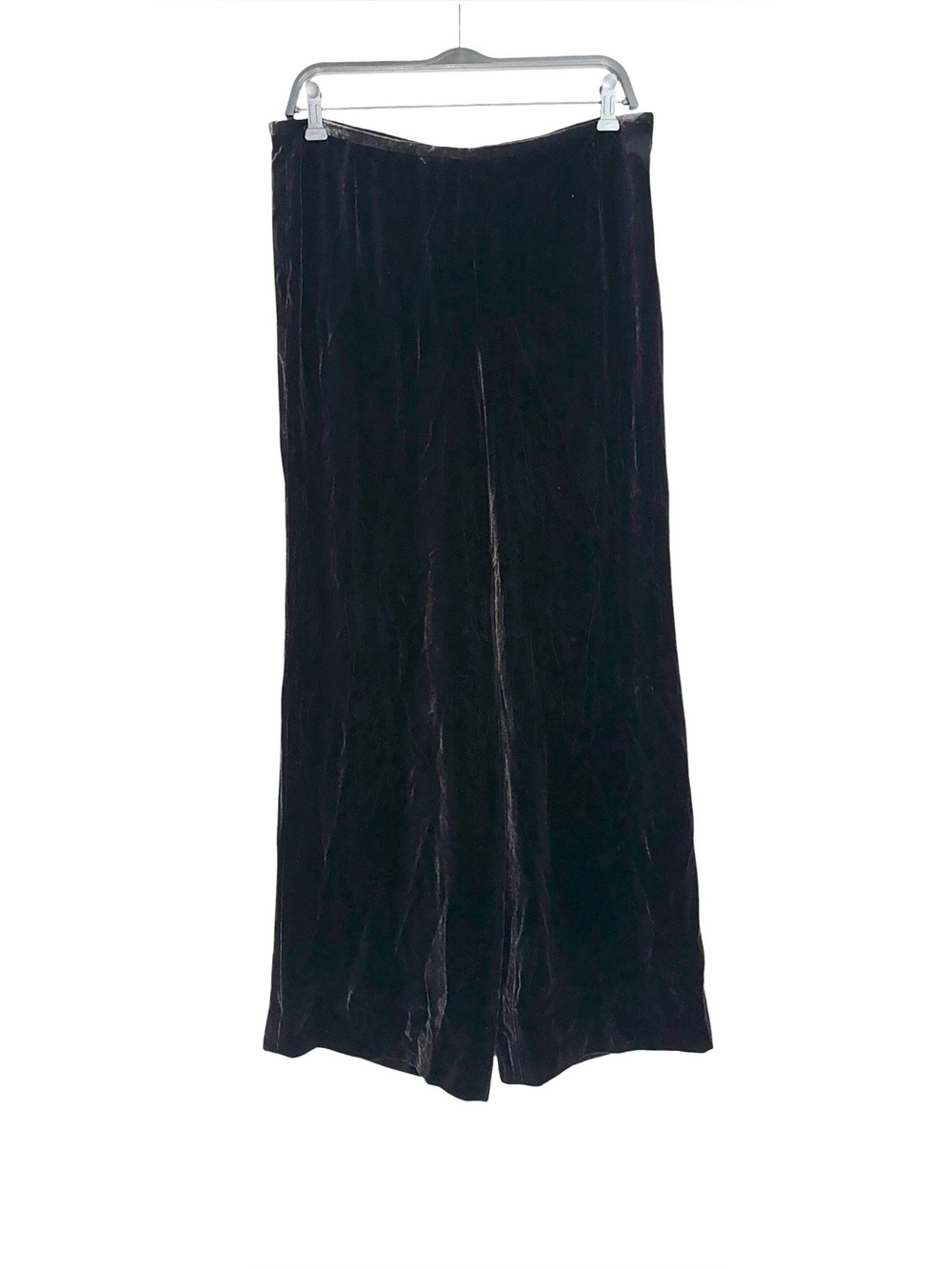 Armani Collezioni Brown Wide Leg Velvet Pants 10